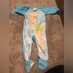 2010 tinkerbell girls footie pajama 3T